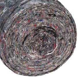 Relaxdays 2 Rollen Abdeckvlies, je 1 x 10 m, rutschfest, wasserabweisend, 200g/m2, Streichen, Umzug, grau