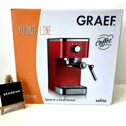 GRAEF. Siebträger-Espressomaschine Salita ES403, rot