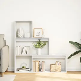 vidaXL Bücherregal 3 Stufen 123 x 29 x 123 cm Weiß