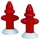 Lemax Metal Fire Hydrant, Set of 2