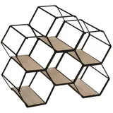 Atmosphera Weinregal 26 x 29,5 cm Schwarz