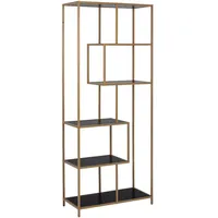 Actona Bücherregal 77 x 35 x 185 cm Schwarz