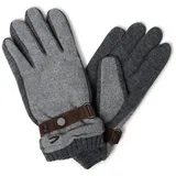 CAMEL ACTIVE Strickhandschuhe mit Fleecefutter in Dunkelgrau | Gr.: L
