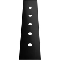 GESSI 5-Loch Dekor-Platte für Secur Box - Metall schwarz