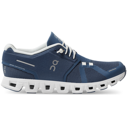 ON Damen Laufschuhe/Sneaker Cloud 5 Denim / White, Gr. 37