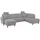 Home Affaire Wohnlandschaft HOME AFFAIRE "Palmera U-Form, B: 308 cm", silber, B:308cm H:89cm T:212cm, 100% Polyester;Struktur (100% Polyester);Luxus-Microfaser in Lederoptik (100% Polyester), Sofas, Wohnlandschaft, optional Bettfunktion & Bettkasten, Federkern