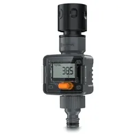 Brandson digitaler Wasserzähler 3/4 Zoll für Gartenschlauch, Durchflussmesser, 4
