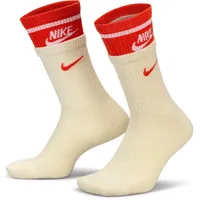 Nike everyday plus cushioned beige red unisex socken -
