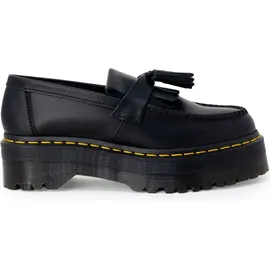 Dr. Martens Damen Adrian Quad Plateau Loafer, Schwarz 41 EU - 41