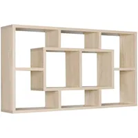Wohnling Wandregal 85 x 47,5 x 16 cm Sonoma