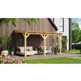 Weka Terrassenüberdachung 434 x 279 cm beige