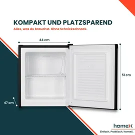 Homex Mini-Gefrierschrank FM1015-B Schwarz
