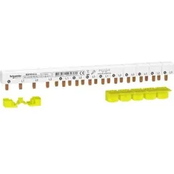 Schneider Electric R9PXH413 Phasenschiene Stift, 4P FI, 18 mm-Abstand, 4 x AFDD 9 mm-Abstand, 63A, 3P+N  - 5 Stück
