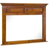 Massivmoebel24 Spiegel Akazie 110x6x87 Honig lackiert Oxford #0328