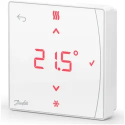 Danfoss Icon2 Zigbee Raumthermostat mit Display und Infrarot-Fussbodenfühler 088U2122