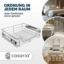 CASARIA Teleskopschublade 3er-Set 60cm Schrankbreite Außenmaß