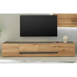 Furn.Design TV-Lowboard in Evoke Eiche und grau TV-Unterteil 220 cm TV-Board XL Center