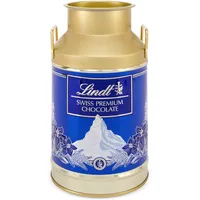 Lindt Schokolade Swiss Napolitains Milchkanne | 350 g | Schweizer Berge Edition gefüllt mit Mini Vollmilch-Schokoladentafeln in den Sorten Milch und Milch-Nuss | Schokoladengeschenk