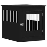 vidaXL Hundekäfig im Möbelstil schwarz 64,5x80x71 cm, Holzwerkstoff - Vidaxl