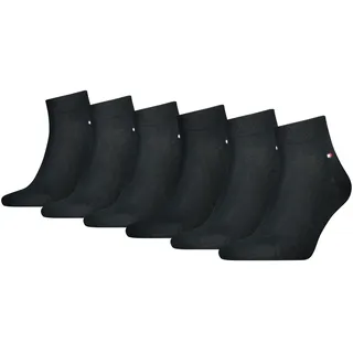 Tommy Hilfiger Sneakersocken 6er Pack Schwarz 47-49