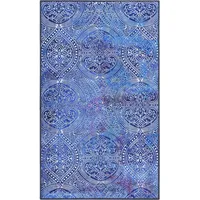 WECON HOME Badteppich Louis Blau 80 x 150 cm