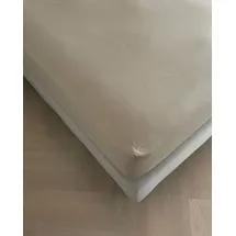 Kayori Spannbettlaken Mako-Satin 180 x 200 cm beige