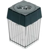 Alco Doppelspitzdose 3015-11 quadratisch Schwarz