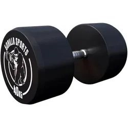 Kurzhantel Gummi 2,5 - 40 kg schwarz 40kg