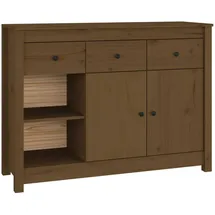 vidaXL Sideboard Honigbraun 100x35x74 cm Massivholz Kiefer