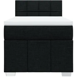 vidaXL Boxspringbett 90 x 190 cm Schwarz