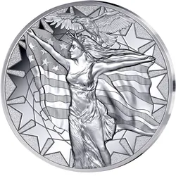 Frankreichs 5oz-Silbermünze „Lady Liberty & Die Säerin“