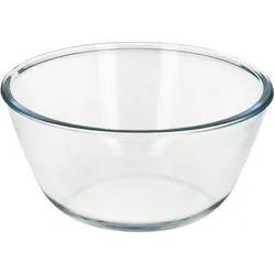 Glasschüssel, Ideal zum Mischen. 1,5 Liter. BPA-frei, Borosilikatglas, Salate, Desserts, Kochen, Backwaren.