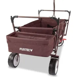 FUXTEC Fuxlife Einsteiger Bollerwagen FX-CT350 Braun