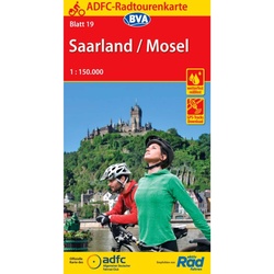ADFC-RADTOURENKARTE 19 SAARLAND /MOSEL 1:150.000 -  Fahrradkarten