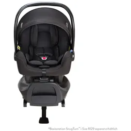 Graco SnugLiteTM i-Size R129 Babyschale, ab Geburt bis ca. 12 Monate (40 bis 75 cm), leicht, kompatibel mit ISOFIX-Basisstation SnugTurnTM i-Size R129 (separat), Neugeboreneneinlage, schwarz,
