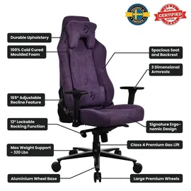 Arozzi Vernazza Soft Fabric Gaming-Stuhl Lila