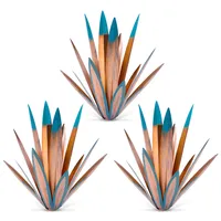 Metall Tequila Landskulptur DIY Tequila Pflanze Home Decor Land Tequila Garten Ornament Indooutdoor Statuette Terrasse Rasen Terrasse Pfahl Dekoration Geschenk für den Garten