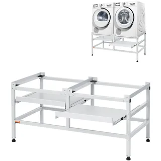 Vevor Waschmaschinen-Untergestell, Trockner Unterbau Podest 1230x635x625mm 267kg