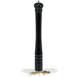 Relaxdays Salz- und Pfeffermühle XXL Gewürzmühle, Holz, Keramikmahlwerk, manuell, HxD: 51,5 x 6 cm, klassisch, schwarz