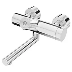 Schell Vitus Wand-Waschtisch-Thermostat 016620699 270 mm, Batteriebetrieb, Desinfektion, verchromt