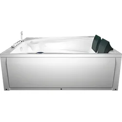 AcquaVapore Whirlpool Pool Badewanne Wanne W12H-B 180x135cm passive Schlauch-Reinigung