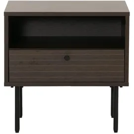 Mendler Nachtschrank HWC-N78 50 x 40 x 50 cm Dunkelbraun