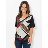 Inspirationen WITT WEIDEN Shirt in schwarz-ecru-bedruckt | Gr.: 46
