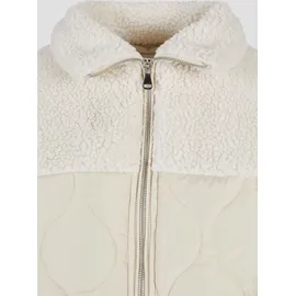 URBAN CLASSICS Oversized Sherpa Quilted Mantel Soft Seagrass / White Sand L