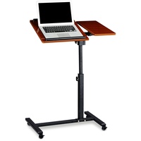 Laptoptisch höhenverstellbar Linkshänder Notebook Ständer Sofa Tisch Rollen Holz