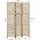 Homestyle4u Paravent Beige, Holz 120x170x2 cm, Wohnzimmer, Raumteiler & Paravents, Raumteiler