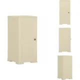 Kunststoffschrank 40x43x85,5 cm Holzdesign Angora-Weiß - Aufbewahrungsbox - Garderobe - Schuhregal - Wohnzimmermöbel - Schlafzimmermöbel