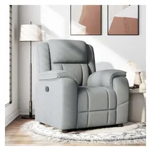 vidaXL Relaxsessel Hellgrau Stoff 99 x 102 x 0 cm Grau mit Liegeposition