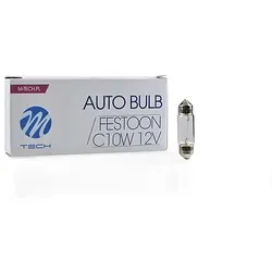 Glühlampe M-TECH C10W 36mm 10W T11x36 SV8.5 12V