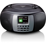 Lenco SCD-860 DAB+ FM Bluetooth Radio Grau, schwarz